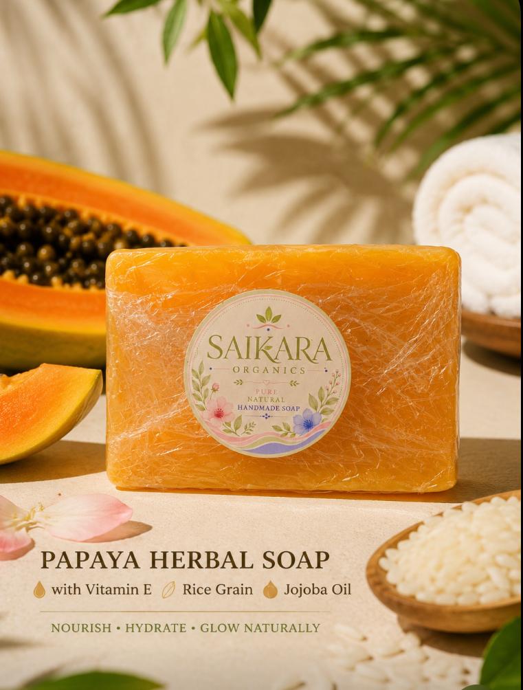 Papaya soap with Ubtan - Image 1